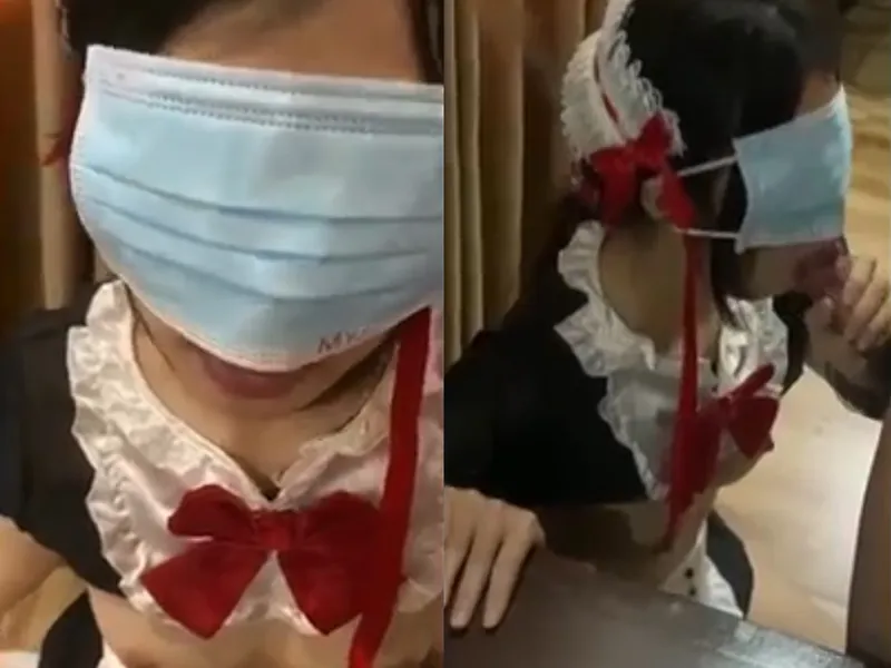 Cô bạn gái việt dâm cosplay nô lệ mút bú con củ khoải điêu luyện